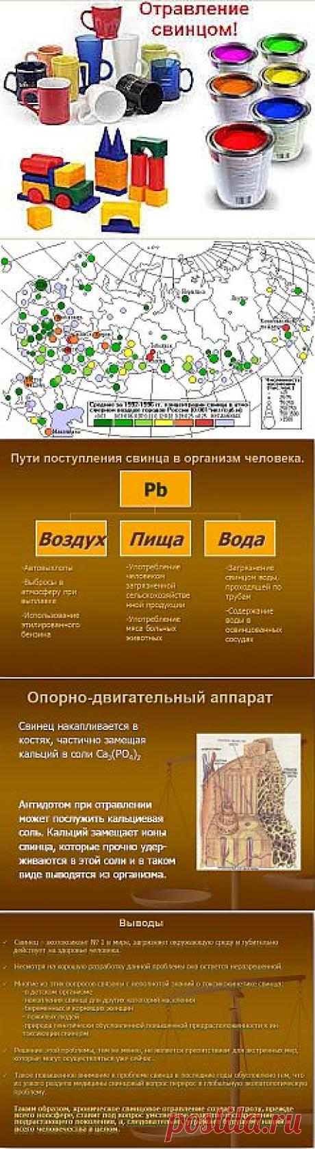 Отравление свинцом и здоровье.