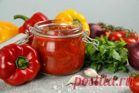 Ленивое лечо из перцев и помидоров на зиму — Домашняя кулинария