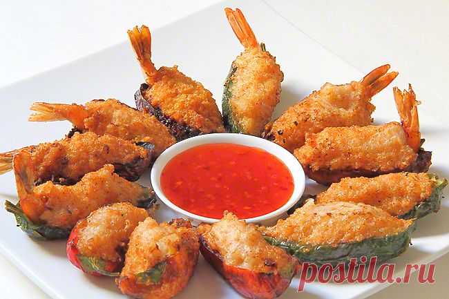 Под бокал холодного пива... Горячая закуска из креветок - Вкусные рецепты