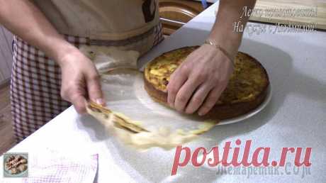 Пирог с курицей и кабачком