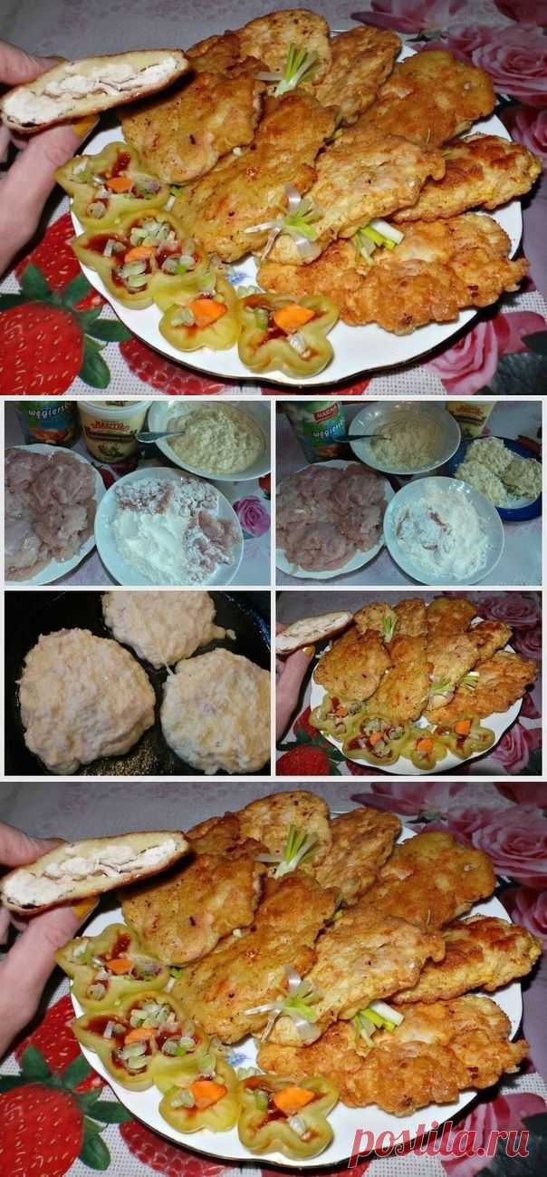 Как приготовить куриная отбивная в картофельном кляре - рецепт, ингридиенты и фотографии