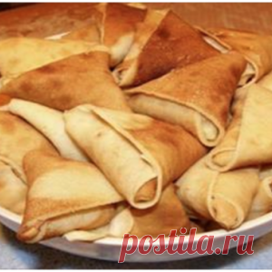 Соблазнительно аппетитные блинчики треугольной формы с мясной начинкой, просто тают во рту - МирТесен