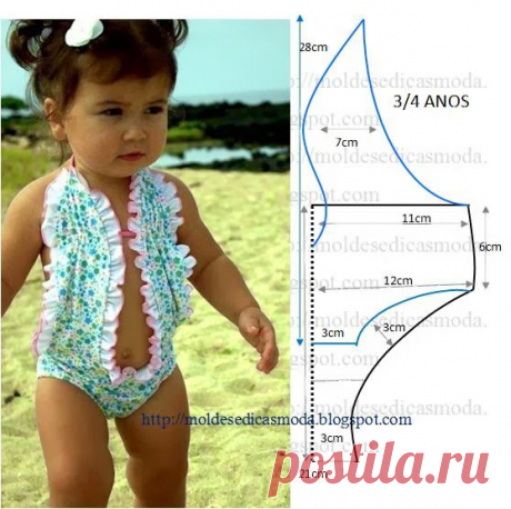 FATO DE BANHO DE CRIANÇA ~ Moldes Moda por Medida