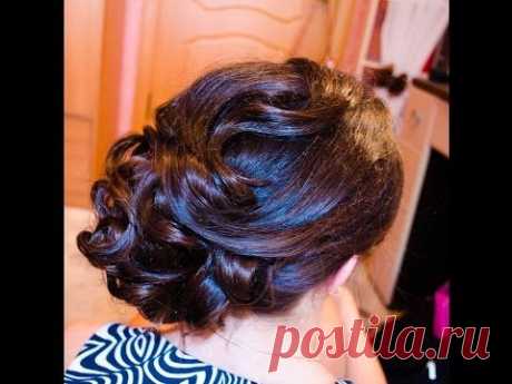 Вечерняя СВАДЕБНАЯ ПРИЧЕСКА на длинные волосы wedding hairstyle