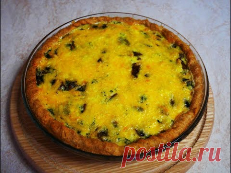 Самый ВКУСНЫЙ ГРИБНОЙ пирог с НЕЖНОЙ заливкой