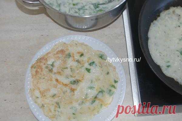 Блины на молоке с сыром и зеленью пошаговый рецепт с фото - ТутВкусно! ru