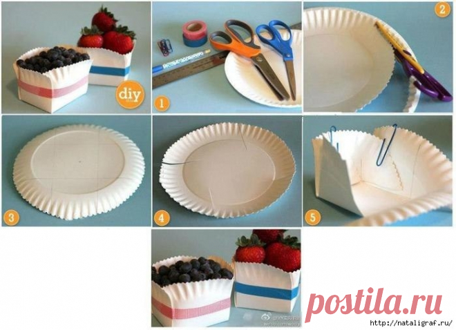 Поделки из одноразовой посуды