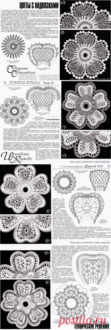 ЦВЕТЫ С НАДВЯЗКАМИ.