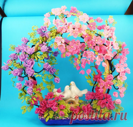 Голубки | biser.info - всё о бисере и бисерном творчестве