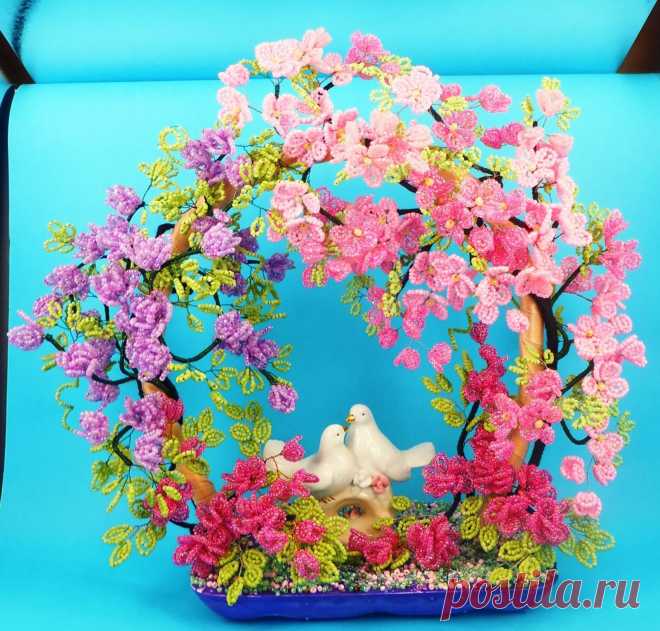 Голубки | biser.info - всё о бисере и бисерном творчестве