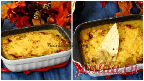 Діп з карамелізованою цибулею та блакитним сиром | Picantecooking