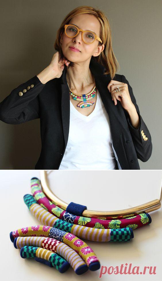 Колье из полимерки