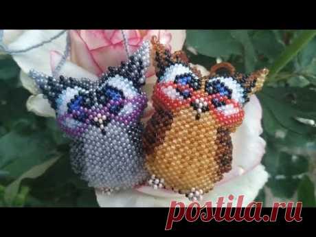 150. 🦉" СОВА".  Кирпичное плетение. Часть 1/5.