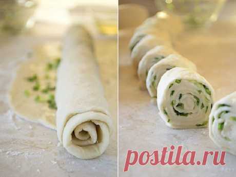 Пучок зеленого лука, мука и вода - простейшие продукты. а результат - объедение! | Четыре вкуса