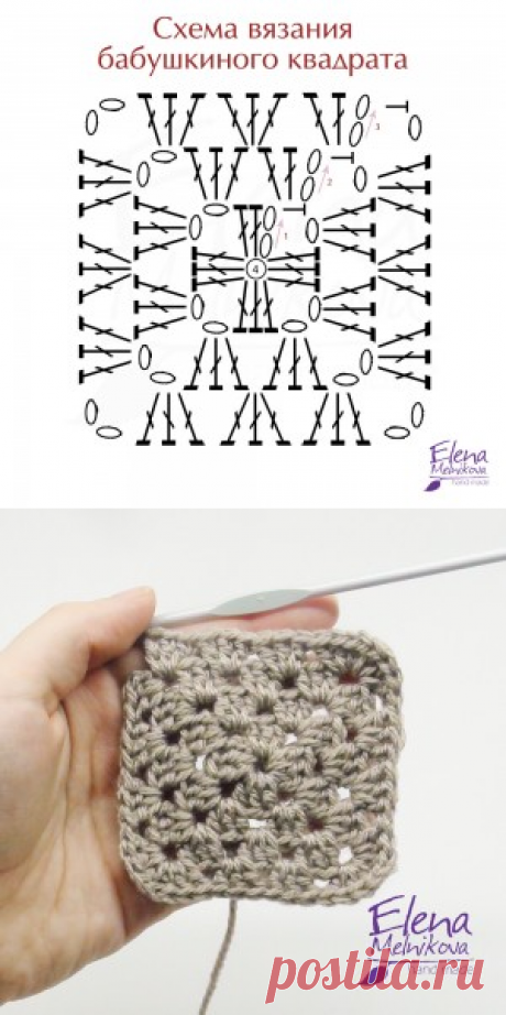 Бабушкин квадрат | Crochet-Story.ru