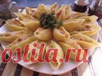 Жюльен в больших ракушках (конкильони).