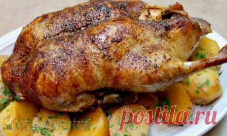 Утка, запеченная в рукаве с картофелем — MEGOCOOKER