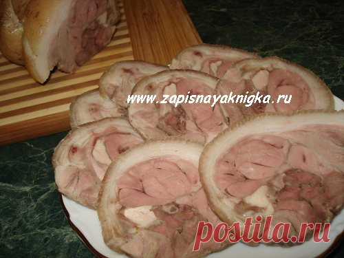 Рулет мясной: рецепт приготовления из свиной рульки (+ в мультиварке).