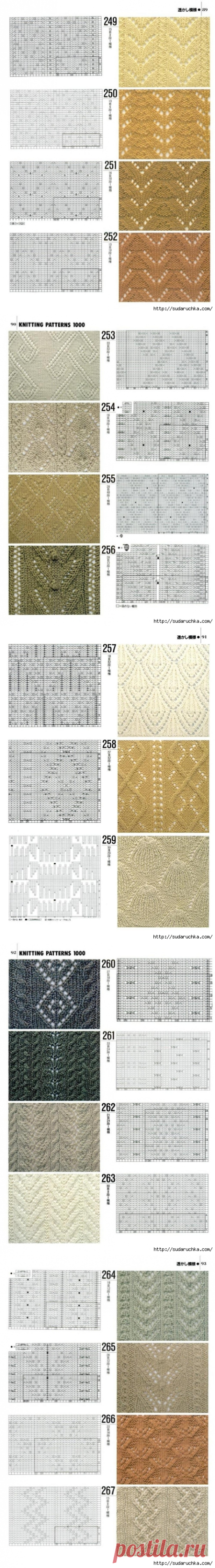 "1000 KNITTING PATTERNS BOOK".Книга по вязанию. Часть 1.