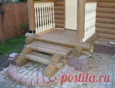 Идея для оформления крыльца