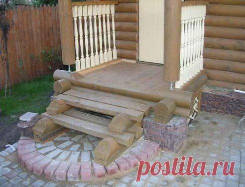 Идея для оформления крыльца