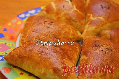 Самса с мясом из слоеного теста — Домашняя кулинария