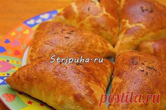 Самса с мясом из слоеного теста — Домашняя кулинария