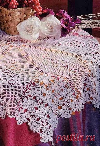Скатерть крючком