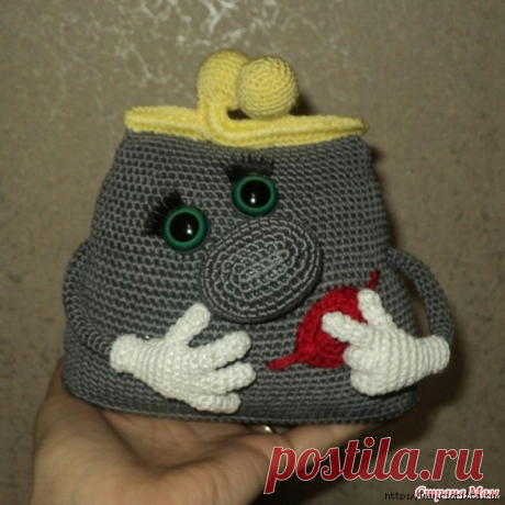 вязаный кошелек