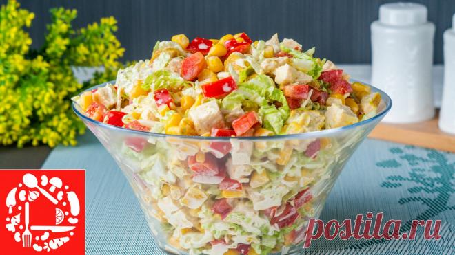 Шикарный САЛАТ и, Главное, Всем Нравится! Рецепт салата с пекинской капустой