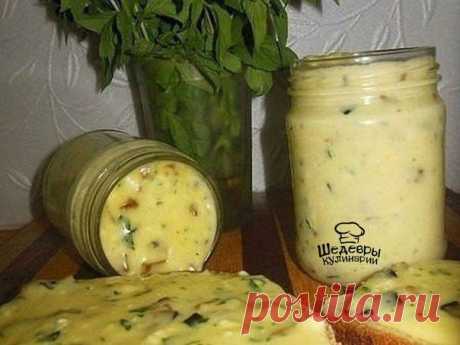 ДОМАШНИЙ ПЛАВЛЕНЫЙ СЫР С ШАМПИНЬОНАМИ