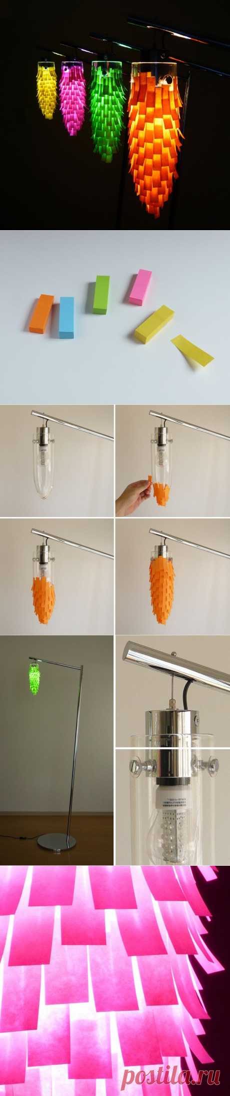 DIY &amp; Handmade: Абажур из стикеров — ежедневный интернет-журнал о дизайне, интерьере и архитектуре.