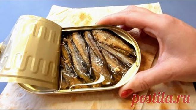 ШПРОТЫ и Лаваш! ГЕНИАЛЬНЫЙ Рецепт Закуски На Праздничный Стол За 15 МИНУТ!