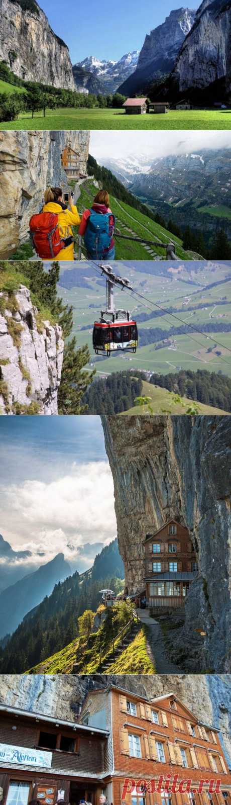 Сказочный отель Aescher в Альпах / Туристический спутник