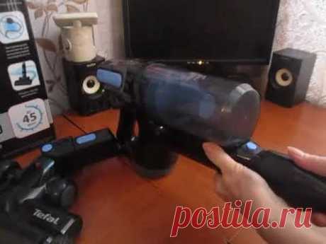 Беспроводной вертикальный пылесос Tefal RH72. Обзор.