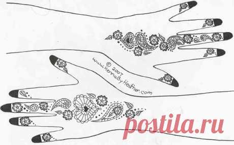 Free Henna Patterns - Mehndi Designs to use while you're learning how to do henna - Henna By Heather Henna By Heather
