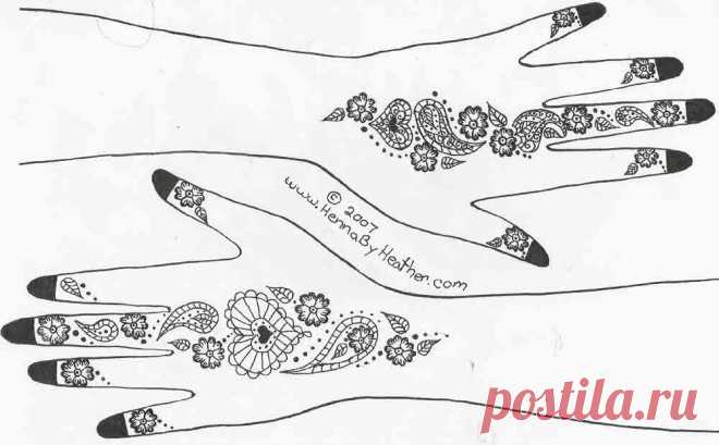 Free Henna Patterns - Mehndi Designs to use while you're learning how to do henna - Henna By Heather Henna By Heather