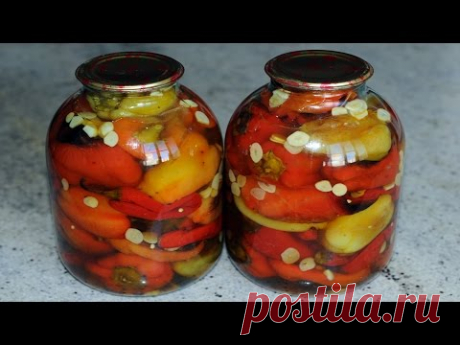 Болгарский Перец Маринованный на Зиму, Жареный. Выпуск №109