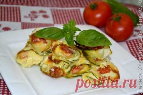 Запеченные рулетики из цуккини