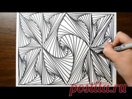 Cool Sketch Doodle Technique - Drawing a Random Pattern