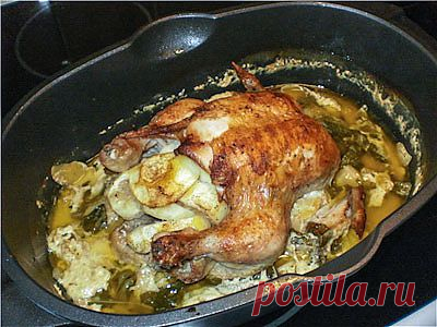 Курица на молоке с лимоном от Джейми Оливера . Фото-рецепт / Готовим.РУ
