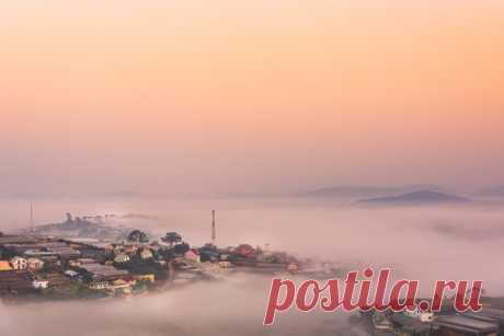 Окутанный туманом город Далат, Вьетнам. Автор фото – Константин Шитов: nat-geo.ru/community/user/187476 Доброе утро!