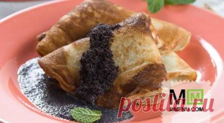 Блины с соусом из мака - кулинарный рецепт. Миллион Меню