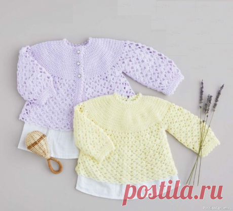 Детский жакет крючком от Sirdar. | Вязание спицами для детей Sirdar Snuggly Baby. Детский жакет крючком от Sirdar. На возраст 0-3, 3-6, 6-9, 9-12,12-18,18-24 месяц.Перевод&nbsp;ЗДЕСЬ