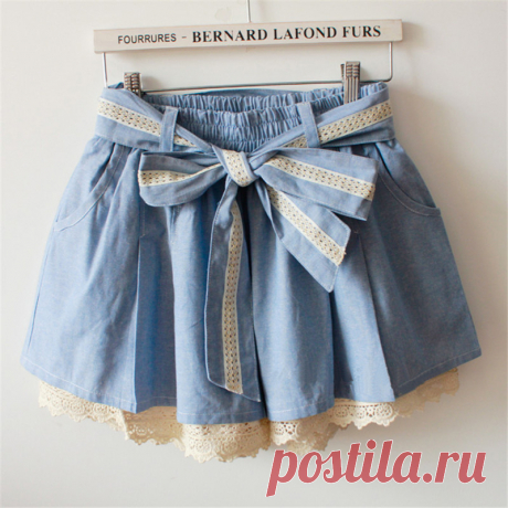 Лето Sweet Бантом Юбки Крючком Кружева Шорты Юбка Женщины Упругие Талии Шорты Девушки Милые Юбки Saias Пляжная Одежда Плиссированные Шорты купить на AliExpress