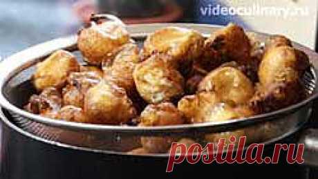 Пончики из заварного теста - Видеокулинария.рф - видео-рецепты Бабушки Эммы