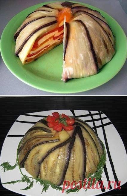 Баклажановый торт. Ну очень вкусно и красиво