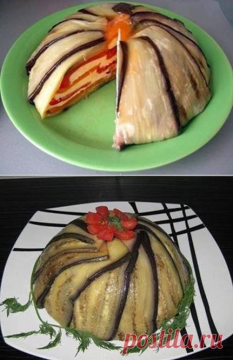 Баклажановый торт. Ну очень вкусно и красиво