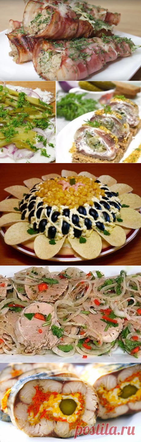7 рецептов вкуснейших закусок и салатов на праздничный стол