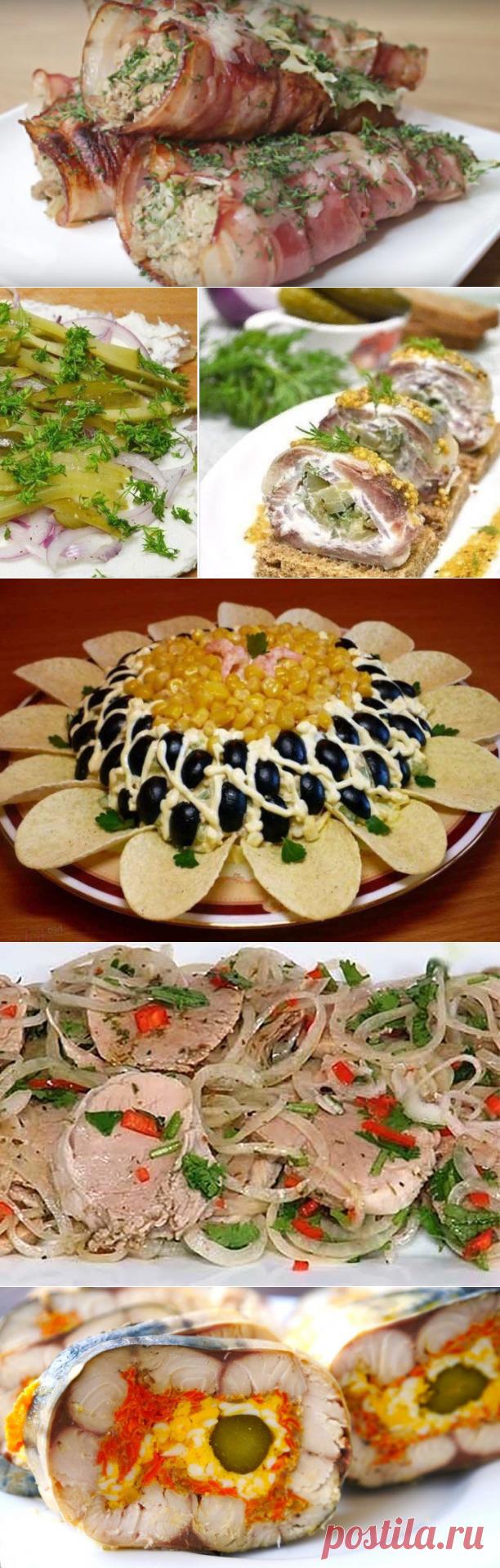 7 рецептов вкуснейших закусок и салатов на праздничный стол